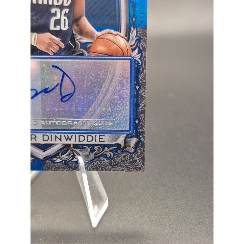 2025-26 Topps Chrome Spencer Dinwiddie #SS-SD Signature Style Blue /150 AU Mavs